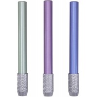 KRISMYA Aluminum Assorted Colors Pencil Lengthener – Pencil Extender Holder for Colored Pencils in Regular Size 3 Pcs - BWWBJOCYM