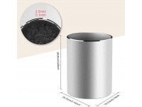 Metal Pencil and Pen Holder Vaydeer Round Aluminum Desktop Organizer and Cup Storage Box for Office,School,Home and Kids 3.9×3.1 inch… - BC98T9YHC