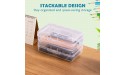 Nuozme Plastic Translucent Pencil Box for Kids Adult Student Large Capacity Pencil Cases with Snap-Tight Lid for Pens Pencils School Supplies,Office Supplies,1 Pack Blue - BNSJ68EJN