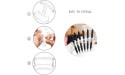 Plastic Pen Holder 4 Pieces 6-Slot Pen Display Stand Multifunctional Acrylic Display Stand Eyebrow Pen Stand Makeup Brush Rack Organizer for Home Office School & Store Use Clear - BGG1O49G8