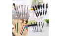 Plastic Pen Holder 4 Pieces 6-Slot Pen Display Stand Multifunctional Acrylic Display Stand Eyebrow Pen Stand Makeup Brush Rack Organizer for Home Office School & Store Use Clear - BGG1O49G8
