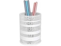 Produco Pen Holder for Desk Metal Mesh Pencil Holder Cup Organizer Office Stationery Caddy Stand Makeup Brush Holder White Mid - BS4I4A2SA