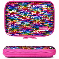 Rockpapa High-Capacity Colorful Sequin Pencil Case Box Storage for Kids Girls School Gift - BXTL96MLO