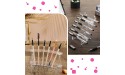 Teling 4 Pieces Pen Holder Display Stand Pen Acrylic Stands Clear Pen Rack Organizer Nail Brush Holder Stand for Make Up Brush Pens Art Brush 6-Layer Stand 2 Designs - BDOLQVDUF