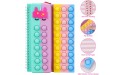 VOFUOE Pop Notebook Pencil Case Fidget Push It Bubble Toys Pencil Box Notebook 2 in 1 Design,Rainbow Relieve Stress Spiral Notebooks A5 Office Cchool Stationery for Kids Aldult Gifts - BGMZQDZI2