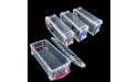 YJHSS 4-Pack Extra Large Capacity Pencil Box Clear Plastic Multipurpose Utility Box Office Supplies Storage Organizer Box for Pens Brush Painting Pencils College Student Kids School Art Supplies - BKKQHUIDM