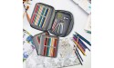 YOUSHARES 72 Slots Colored Pencil Case with 6 Pcs Pencil Extender Bundle – Portable Canvas Zippered Pencil Bag and Aluminum Pencil Extender Holder for Color Pencils & Pens Black - BJIAVX54P