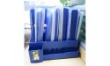 Aiky Large Desk Organizer with Pen Holder Blue Desk Organizers and Accessories Case Office Organization for File Folders Office Supplies File Organizer Paper Magazine Holder - BH7DMOHOC