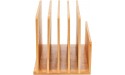 Bamboo Wood Mail Organizer with 5 Slots 10 x 6.5 Inches - BNDTOOO50