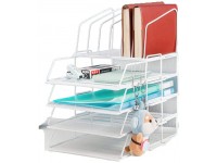 BDPP Storage File Rack File Holder Multi-Layer Storage Box File Rack Metal Mesh Office Supplies File Sorter Suitable for Home,Office Or School School Home Office Folder Color : A - BHICMBNAN