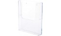File Folder Racks Holders File Shelf Wall-Mounted Single-Page Stand Acrylic Display Stand Color Page Propaganda Single Frame Storage File Boxesfor Wall Mount or Countertop Use - BJH7NAUEF