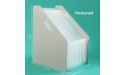 File Holder Magazine Organizer Desk File Folder Document Paper Organizer Storage Holder Multilayer Expanding Box School Office Stationery Color : Light Grey - BCA03KCSY