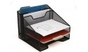 Mind Reader Desk Mesh Organizer Storage 5 Compartment Black - BNLX7HYLH