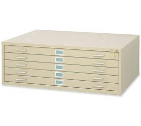 Safco Products Flat File Closed Base for 5-Drawer 4998TSR Flat File sold separately Tropic Sand - BL707HR9G