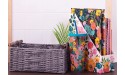 Steel Mill & Co Cute Floral Magazine Holder Set of 2 Vertical File Organizer File Folder and Paper Holder Desk Accessories & Workspace Organizers for Home or Office Garden Blooms Cream - BYTDJYIQA