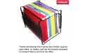 Ultimate Office Mini Mesh Desktop File Box Portable Project Organizer Complete with 25 5th-Cut PocketFiles - BPQWFYB74
