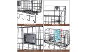 Wire Basket Desk Organizer with Adjustable Divider and Tag Slot by X-cosrack Wall Mounted Hanging Storage Files Organizer for Home Office Kitchen Bathroom - BBSAKCM2Q