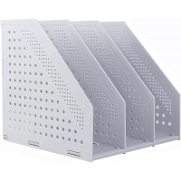 XWJXRY Desk Storage File Rack Folder Storage Box Foldable Creative Upper Bookshelf Triple - BX1SSNW6T
