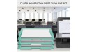 Acrimet Stackable Letter Tray 2 Tier Side Load Plastic Desktop File Organizer Clear Green Color - BJV8LD305