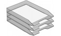 Acrimet Stackable Letter Tray Front Load Plastic Desktop File Organizer Smoke Color 1 Unit - BOZDJ36ZT