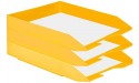 Acrimet Stackable Letter Tray Front Load Plastic Desktop File Organizer Solid Yellow Color 1 Unit - BQZHGOEZ6