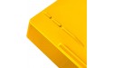 Acrimet Stackable Letter Tray Front Load Plastic Desktop File Organizer Solid Yellow Color 1 Unit - BQZHGOEZ6