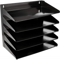 Basics 5 Tier Metal Office Document Organizer Tray 15 x 9 x 13 - BO8I2X4P6