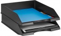 Basics Stackable Office Letter Organizer Desk Tray Pack of 2 Black - B5J9GNNXD