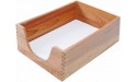 Carver Double Deep Wood Desk Tray Legal Size 16 x 11 x 5.5 Inches Oak Finish CW08221 - BW5SGCTST