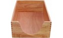 Carver Double Deep Wood Desk Tray Legal Size 16 x 11 x 5.5 Inches Oak Finish CW08221 - BW5SGCTST