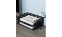 EasyPAG Desk Organizers and Accessories Stackable Paper Tray -2 Tier Stackable Letter Trays,Black - BIW0FK048