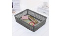 EudokkyNA 6 Packs Grey Plastic Basket Trays A4 Office Paper Tray - BZ61R36JQ