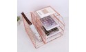 Hosaken Stackable Paper Tray Desk File Organizer Rack for Office Supplies and Accessories 3-Tier Letter Tray Plus Display Shelf and Magazine Holder Rose Gold - BCSVZKFSM