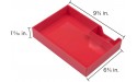 JAM PAPER Stackable Half Desk Trays Red Office & Desk Supply Organizer Top Tray Sold Individually - B881SN08D