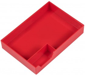 JAM PAPER Stackable Half Desk Trays Red Office & Desk Supply Organizer Top Tray Sold Individually - B881SN08D