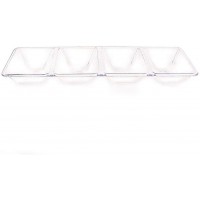 Plastic Tray 4 Section | Clear | 1 Pc. - BU5BJUUEF