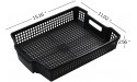Qqbine Stackable Kitchen Office Desk File Basket Trays Black 6 Packs - BR1BGRZLH
