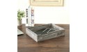 Rustic Gray Wooden Stackable Office Desktop Drawer-Style Document & Paper Storage Tray - B7QAN9H49