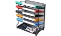 Samstar Letter Tray Organizer 6-Tier Mesh Desk File Organizer Paper Sorter Holder File Rack Shelves Black - BSHUVZG4R