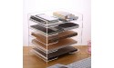 SANRUI Desk File Organizer with 5 Tier Horizontal Shelves and Sorter Acrylic Letter Tray Paper Organizer for Home Office Clear - BJKRQF7OQ