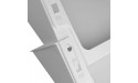 Acrimet 3 Pockets Wall Mount File Holder Organizer Letter Size White Color Hangers Included - B8EWR0EGU