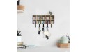 Key Holder for Wall Rainbow Color Book Bookshelf ,Mail Holder Wall Mount Self Adhesive Key Rack with Shelf and 5 Hooks for Door Entryway Hallway and Office 20109801 - BS5HC4TNH
