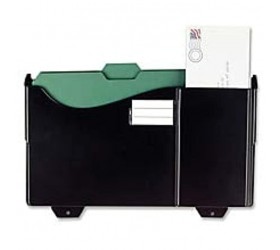 Officemate Grande Central Filing System Add-On Pocket with Envelope and Post Card Slot Black 21722 - BXNZ4JCNY