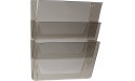 Storex Wall Files Legal Size 16 x 14 x 4 Inches Smoke Set of 3 70247A06C - BVDRH4WPP