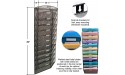 Ultimate Office Mesh Wall File Organizer 12 Tier Vertical Mount Hanging File Sorter. Multipurpose Display Rack Includes 18 3rd Cut PocketFile Clear Document Folder Project Pockets Black - BZRLE2SP0