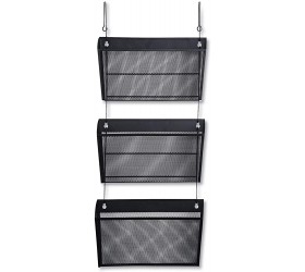 Universal 20011 Mesh Three-Pack Wall Files with Hanger Letter Black - BW9098L2A