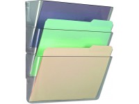 Universal 53682 3 Pocket Wall File Starter Set Letter Clear - B8AS0YLRB