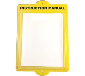 Wall Mounted Documents Box 14 x 11 Yellow Acrylic Document Paper Holder Instruction Manual - B2W2JPA92
